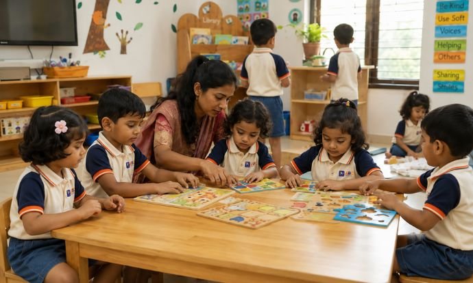 Playschool near me with caring teachers